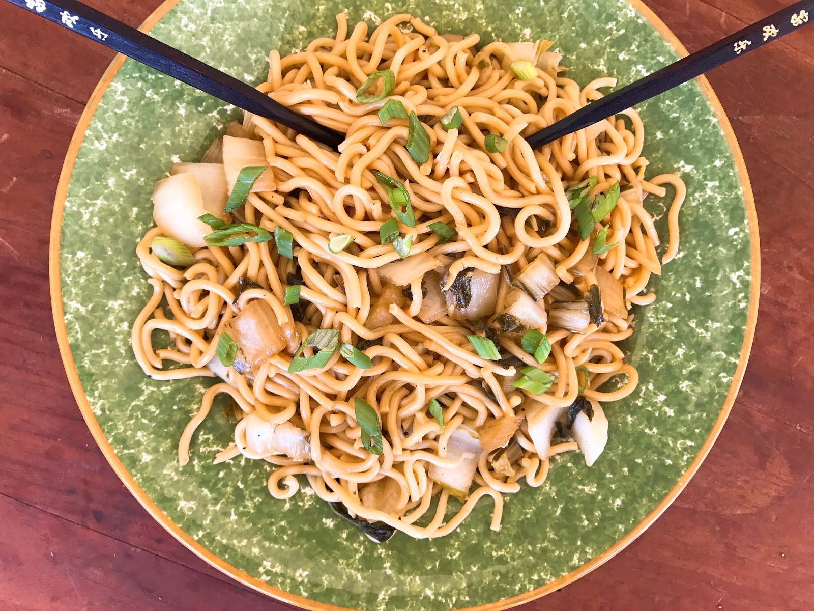 Stir Fry Noodles with Ponzu and Bok Choy