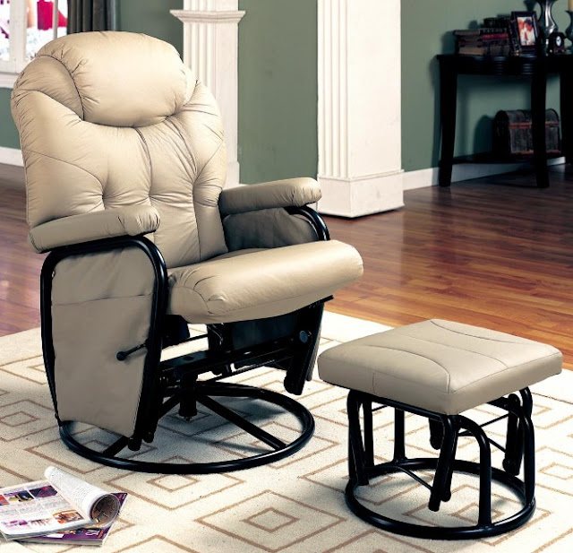 Extra Comfort Glider Rocking Chair With Ottoman Home Design Ideas