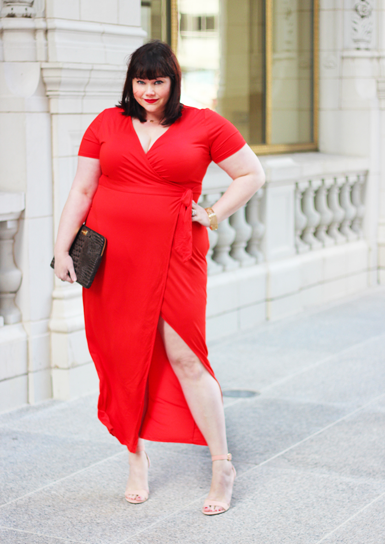 It's All About the Legs in this Forever 21 Plus Size Wrap Maxi Dress