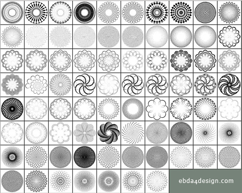 تحميل أشكال دوائر زخرفية للفوتوشوب مجاناً, Photoshop  Shapes free Download, Decorative circle ps shapes download,