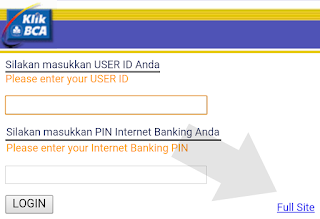 klik bca seluler tampilan klik bca pada ponsel seluler