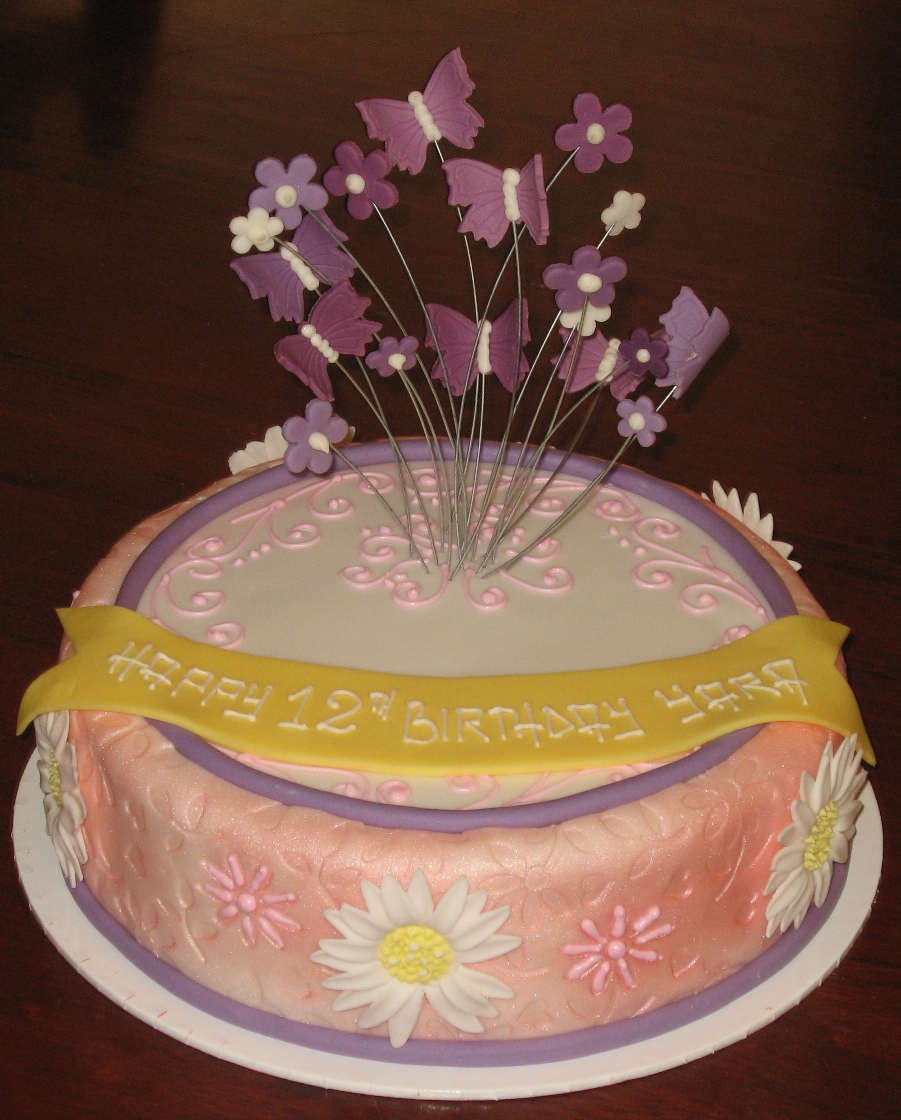 Let Them Eat Cake Embossed sides cake