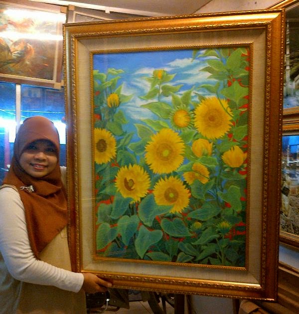 Adaninggar63 Lukisanku Bunga Matahari Sun Flowers Lukisan Kubuat Diatas Kertas