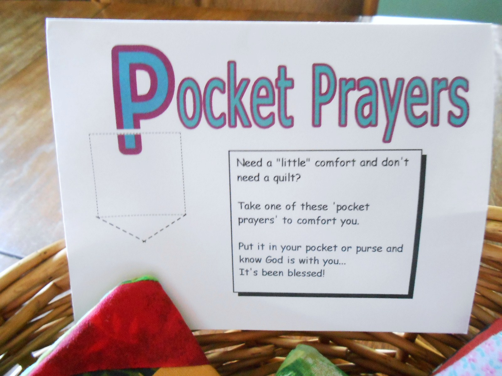 Peace by Piece Quilters Pocket Prayer Quilts