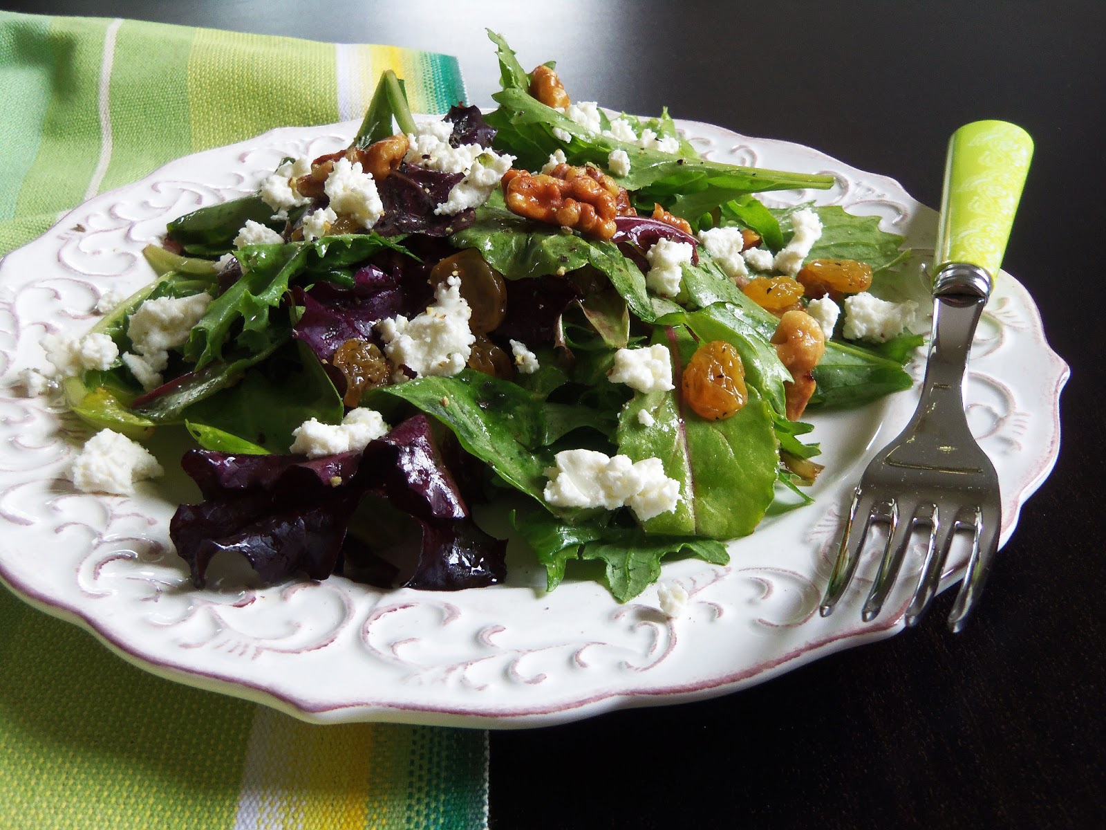 Simply Romanesco Fresh Goat Cheese Salad