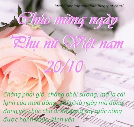 Những tin nhắn 20-10 đẹp nhất chúc mừng ngày phụ nữ Việt Nam