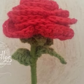 PATRON GRATIS ROSA AMIGURUMI