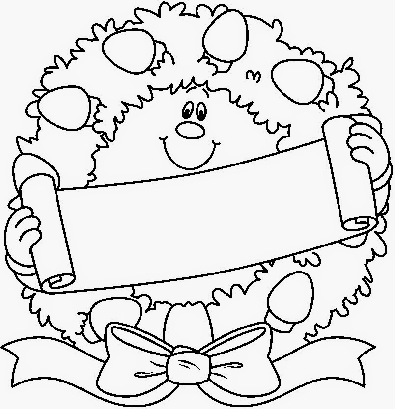 The Holiday Site: Christmas Wreaths Coloring Pages Christmas Presents Coloring Sheets