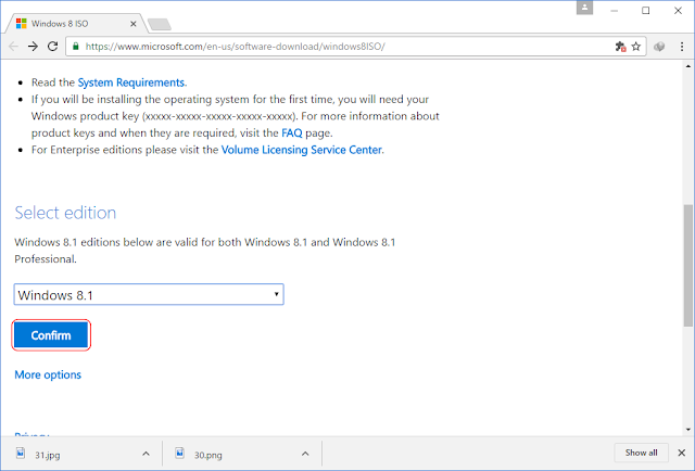 Download Windows 10, 8.1  ISO From Microsoft Official Site