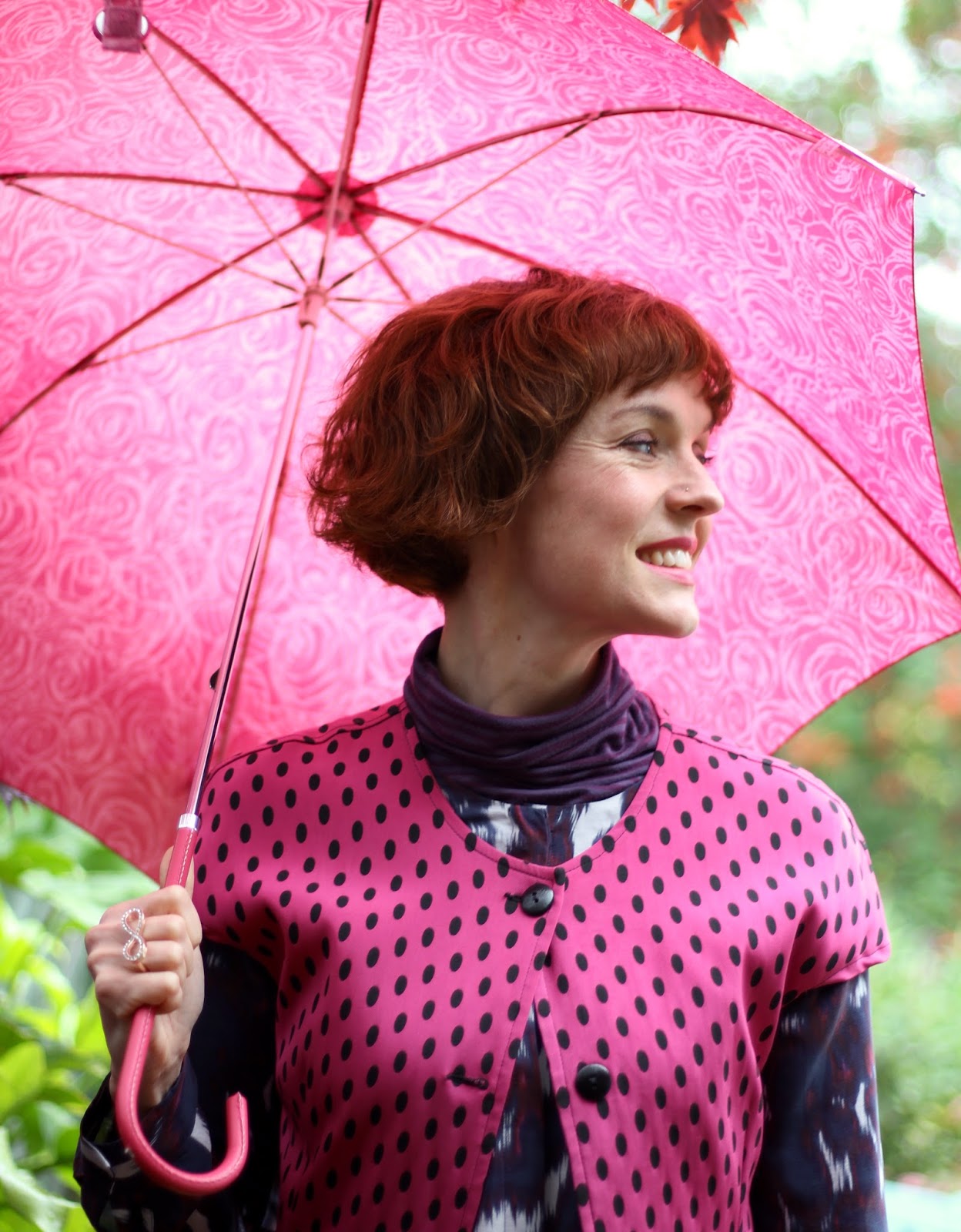 One Pink Spotty Vintage Jacket, 3 ways | PPP 9 | Fake Fabulous