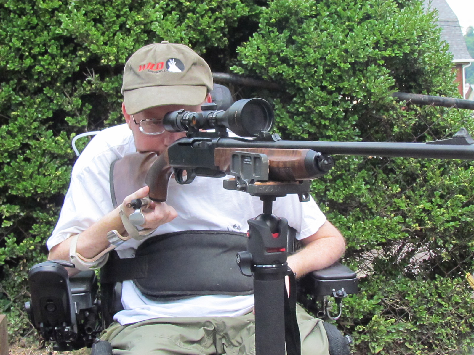 Accessible Hunter Hog Saddle Adapted for Wheelchair Use