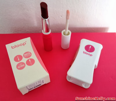 Bloop, Bloop Candy Duo Lipstick, makeup Review, luscious lips, deep plum, ice plum