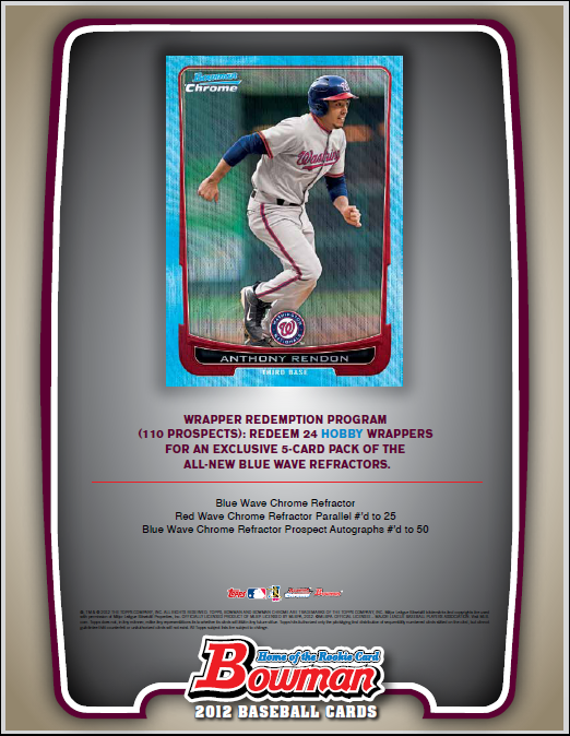 South Bay Baseball Cards 2012 Bowman Baseball Hobby Box