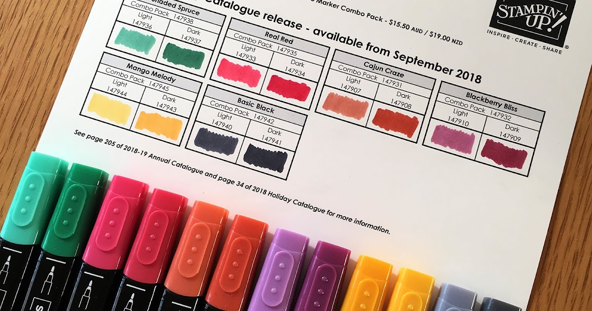 colour me happy More Stampin' Blends colours coming updated chart pdf