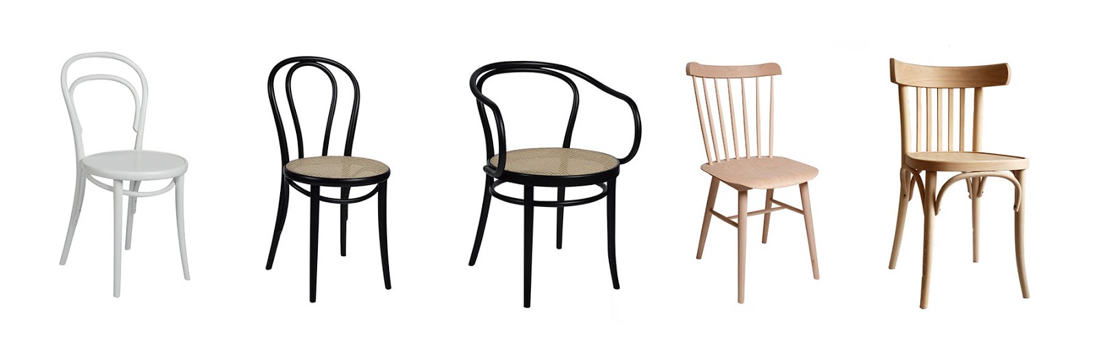 Dille & kamille, thonet, stoelen, chairs, gebogen, eenvoud, nieuw, betaalbaar, duurzaam