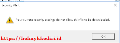 Internet Explorer tidak bisa download