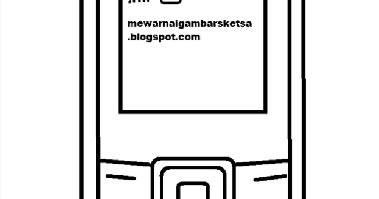 Mewarnai Gambar Hp - Mewarnai Gambar