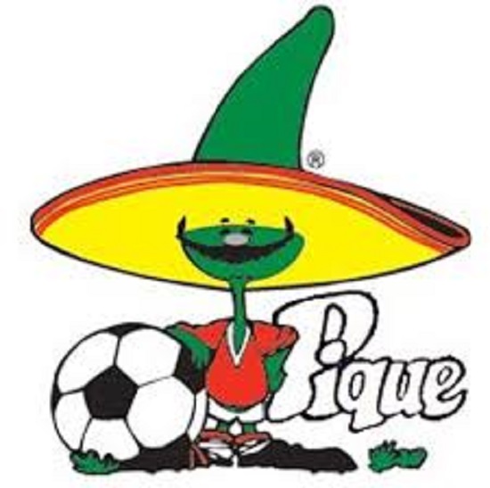 Pique ớt xanh linh vật World Cup 1986