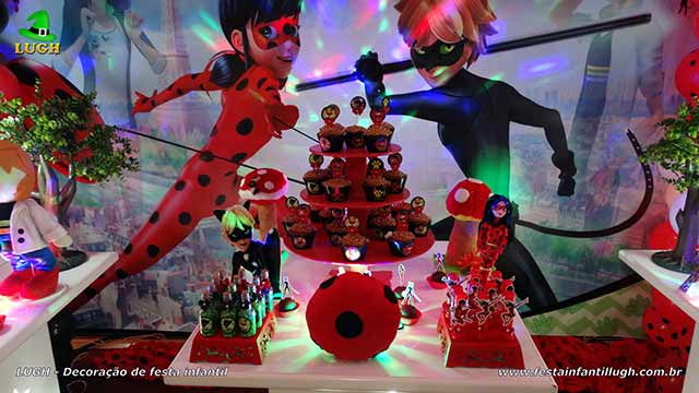 Decoração de mesa tema Miraculous