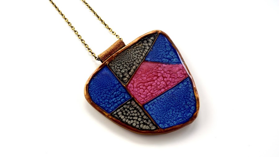faux cloisonne polymer clay