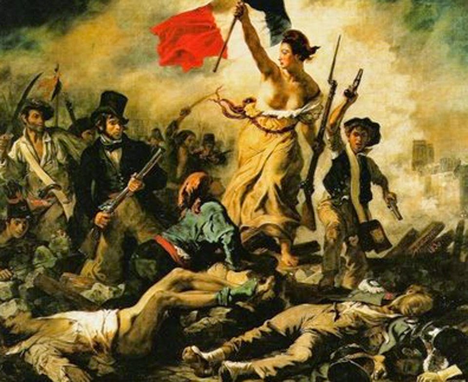 Liberdade Guiando o Povo - Delacroix, Eugène e suas principais pinturas ~ Romantismo francês 