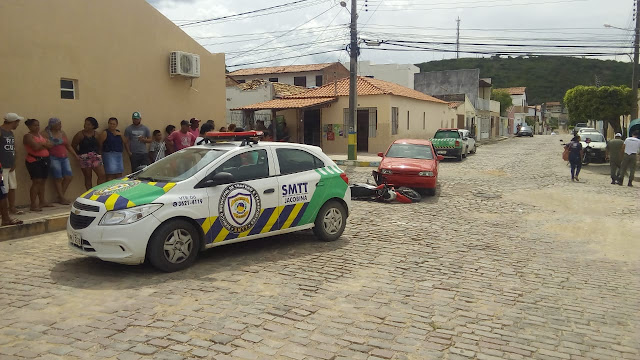 Motorista é detido após atingir motocicleta e ferir mulher em Jacobina