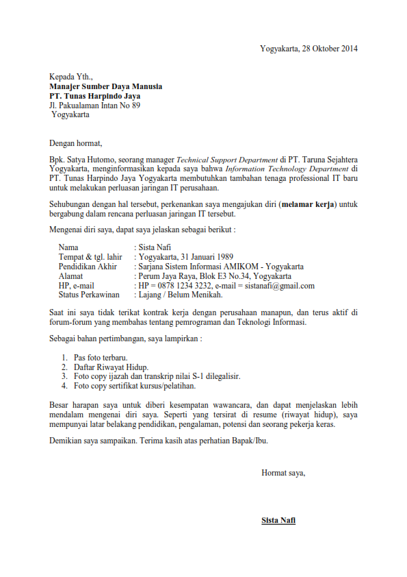 Contoh Surat Lamaran Kerja Ke Pt Garuda Indonesia Contoh Surat Lamaran Kerja Ke Pt Garuda Indonesia