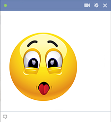 Tongue out Facebook chat emoticon