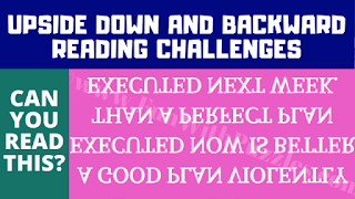 Upside Down Text Reading Challenge to test your visual brain power
