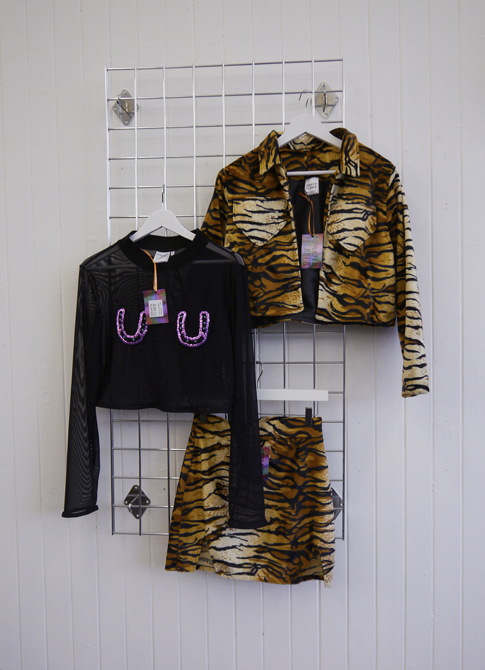 Isolated Heroes, Scottish design, Scottish designer, pop up shop, pop up, Glasgow, South Block, Scottish blogger, Dundee designer, Nevada collection, luxury street wear, sequin dress, The Academy of Makeup, Scottish models, new collection, sequins, tiger print, sequin horse shoes, crop top
