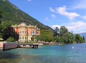 The Grand Hotel Villa Feltrinelli sits on the shore of Lake Garda