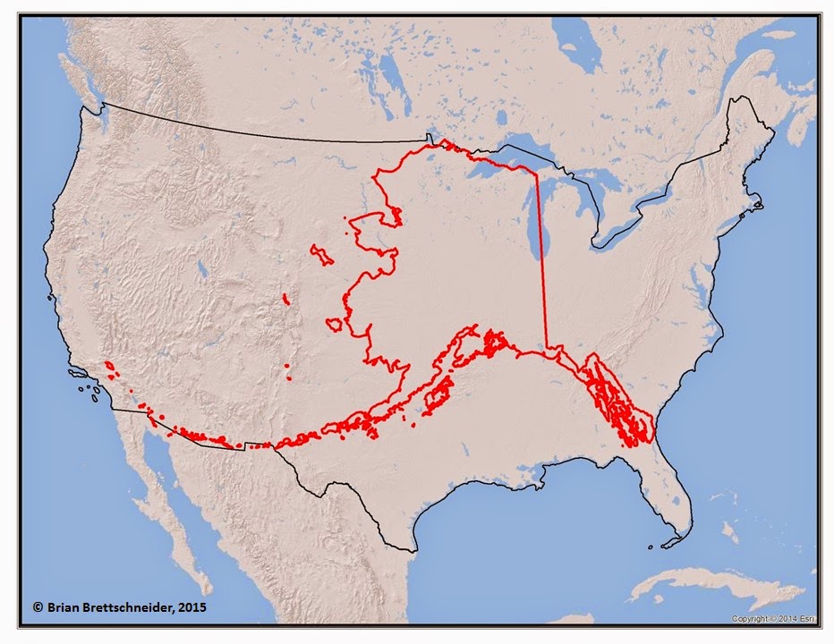 Brian B.'s Climate Blog Alaska Size Comparison Maps