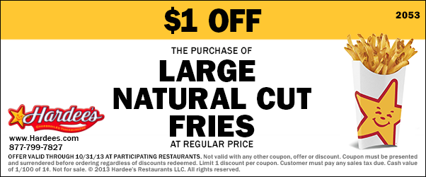 Free Printable Coupons: Hardees Coupons