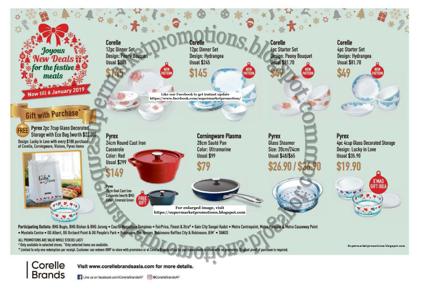 Corelle Christmas Deals 06 December 2018 06 January 2019