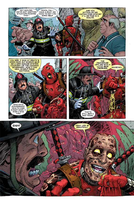 Deadpool And Godzilla Porn - Angry Koala Gear: Deadpool #1 First Look from Marvel NOW!