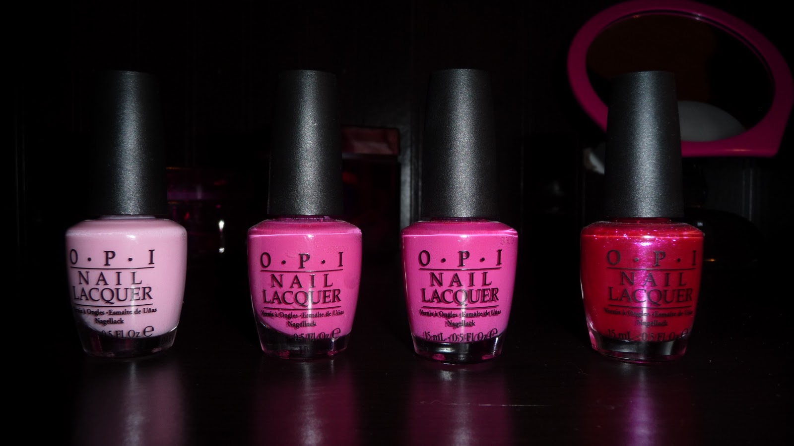 Hot Pink OPI Nail Polish - wide 1