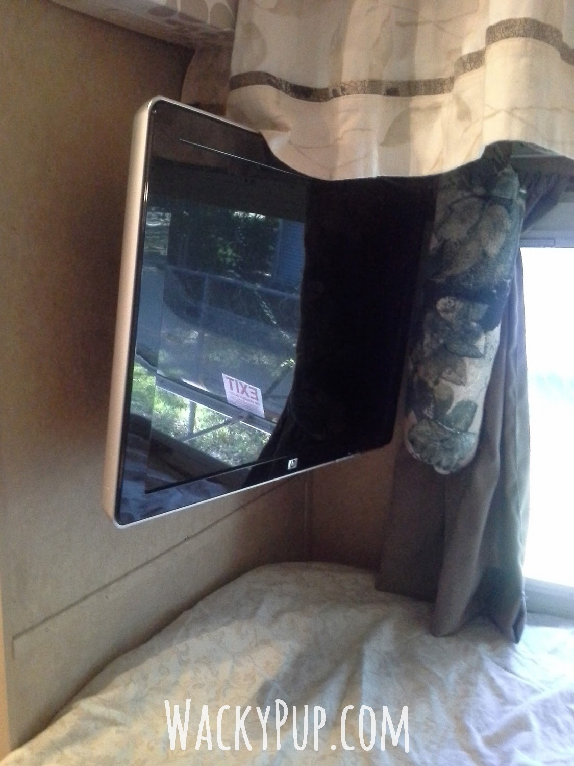 Wacky Pup How to Mount a TV on a Camper Wall DIY with Invisible