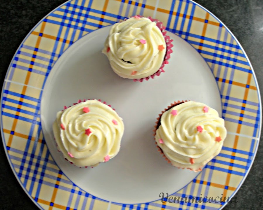 Red velvet cupcakes sin gluten