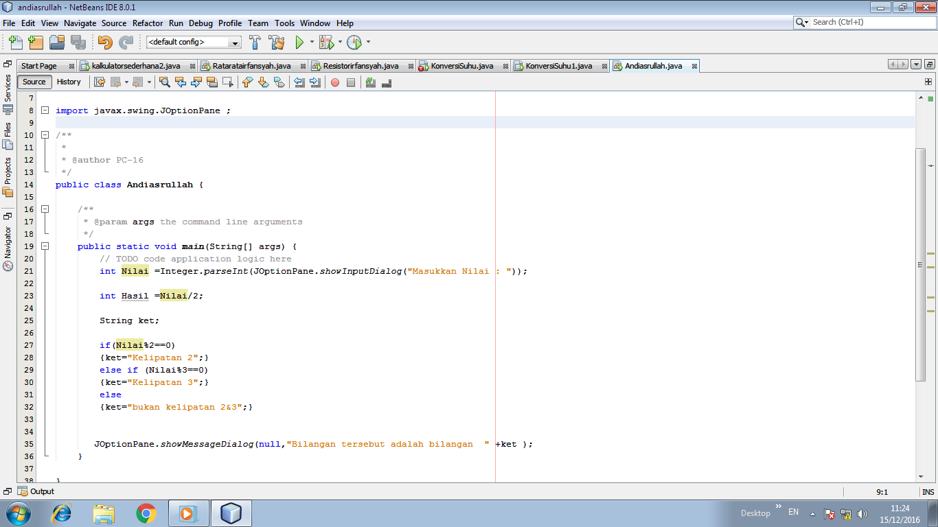 PRAKTEK DASAR KOMPUTER: PEMBUATAN PROGRAM KELIPATAN 2 DAN 3 MENGGUNAKAN ...