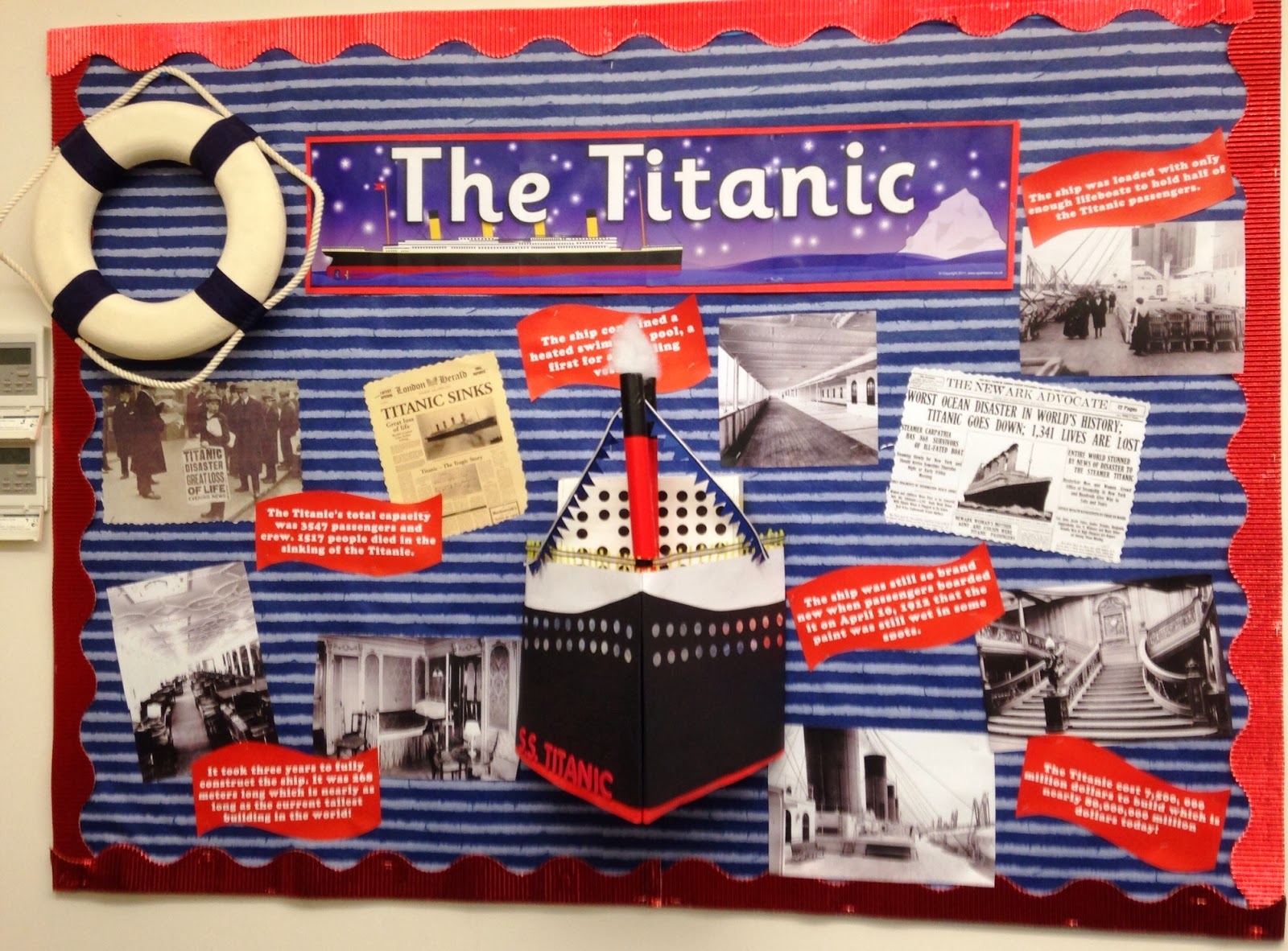 Library Displays The Titanic