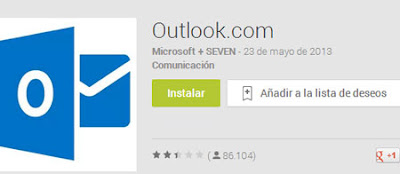 outlook correo app android