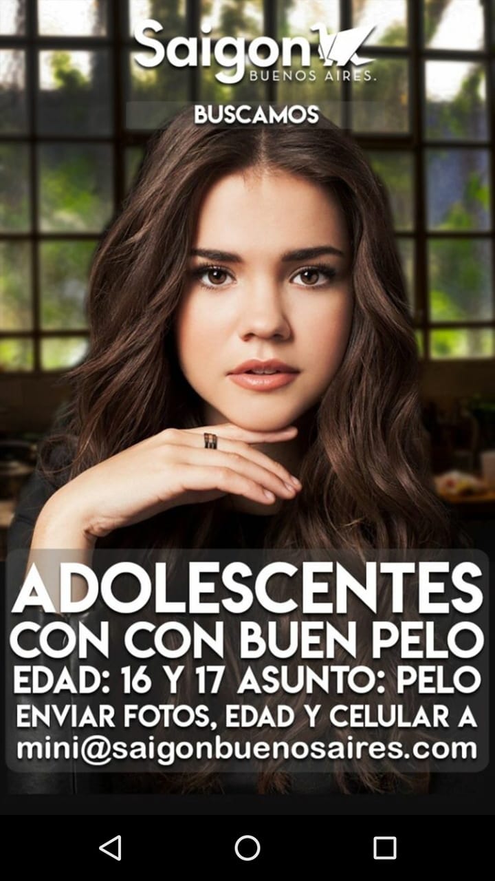 CASTING para chicas de 16/17 años para publicidad / Argentina