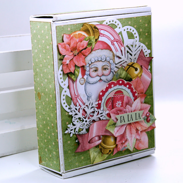 Winter Survival Gift Box by Ginny Nemchak using BoBunny Carousel Christmas