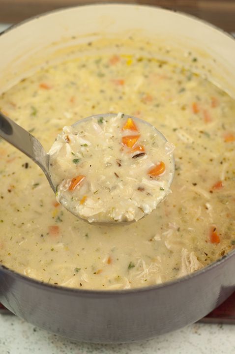 Copycat Panera Chicken & Wild Rice Soup recipe is simple, hearty, creamy, and tastes just like my favorite soup at Panera Bread! It's light enough for the spring and summer months.