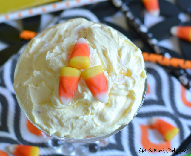 The perfect fruity dessert for any Halloween celebration! The kids love it, and even the adults too! Individual Candy Corn Fruit Salad Dessert Recipe from Hot Eats and Cool Reads
