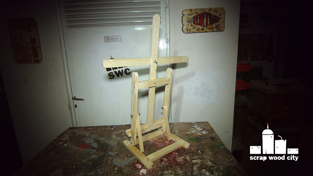 scrap wood city How to make a painter's folding desktop easel