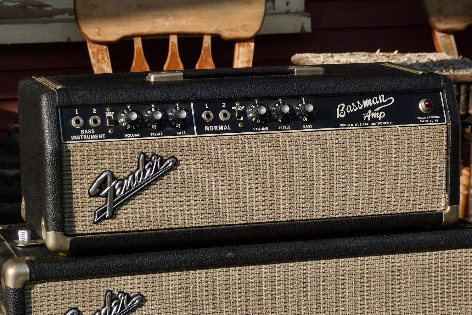 1967 Fender Blackface Bassman 50w Tube Amplifier