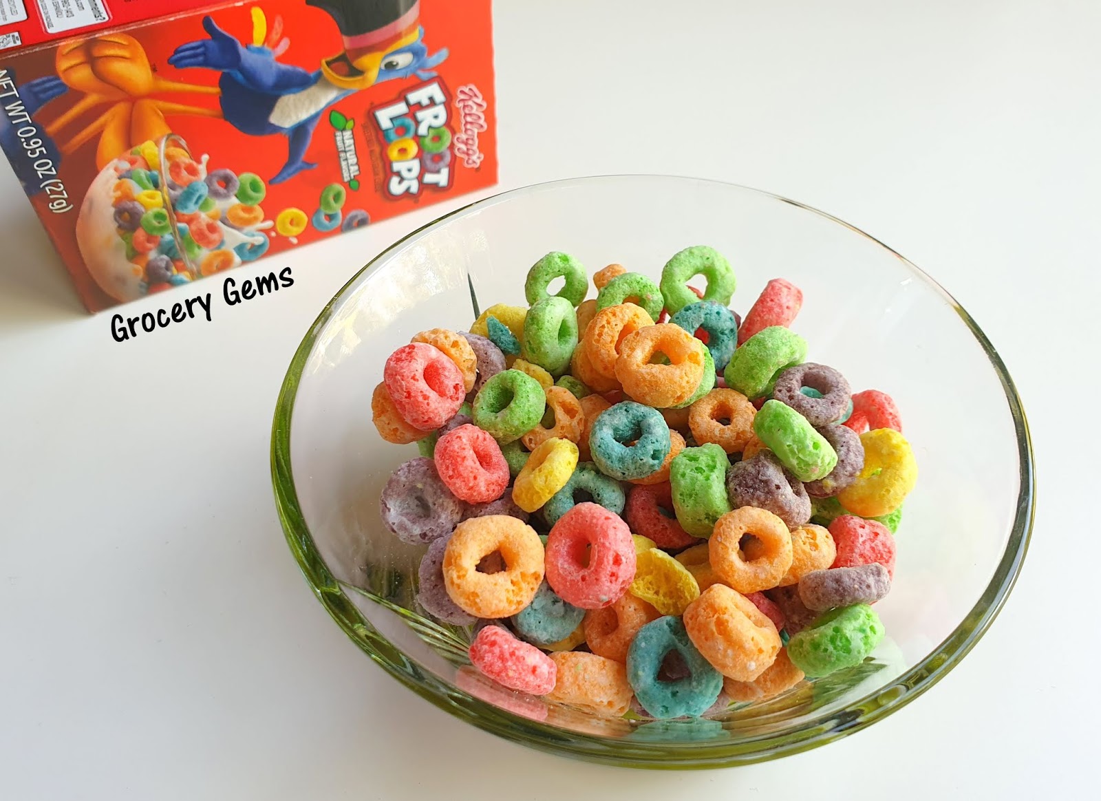 Grocery Gems Review Asda Rainbow Hoops Vs Kellogg's Froot Loops