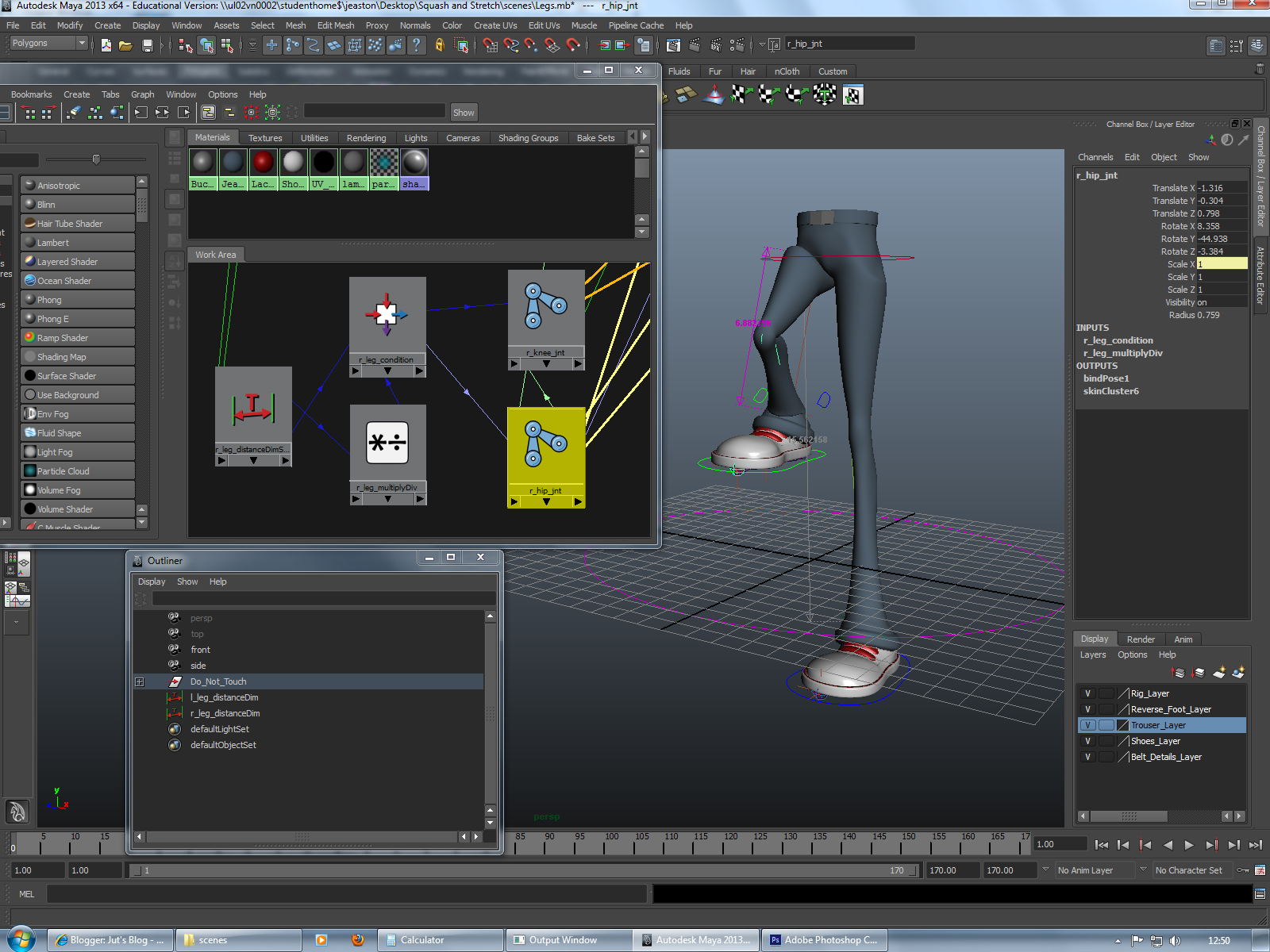 Jut's Blog Maya Squash & Stretch Rigging