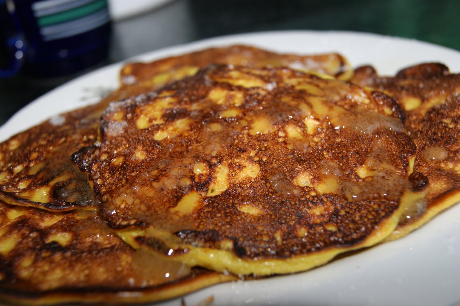 Zdrowa Kuchnia Sowy Jabłkowe pancakes z miodem